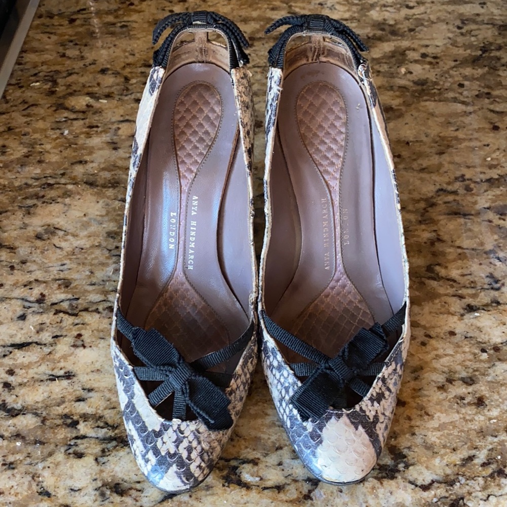 Anya Hindmarch London snake skin